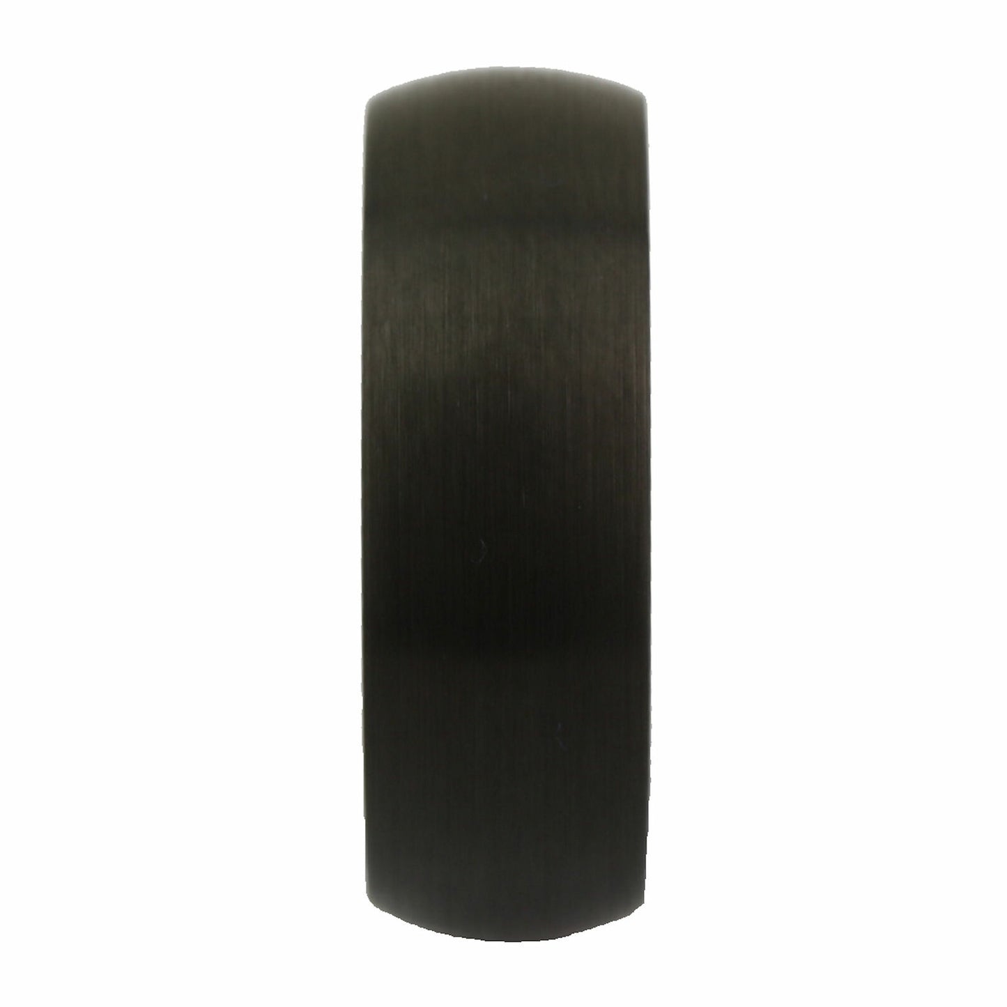 Black Plated Tungsten Carbide Half Dome Design 6mm or 8mm Wedding Band Ring
