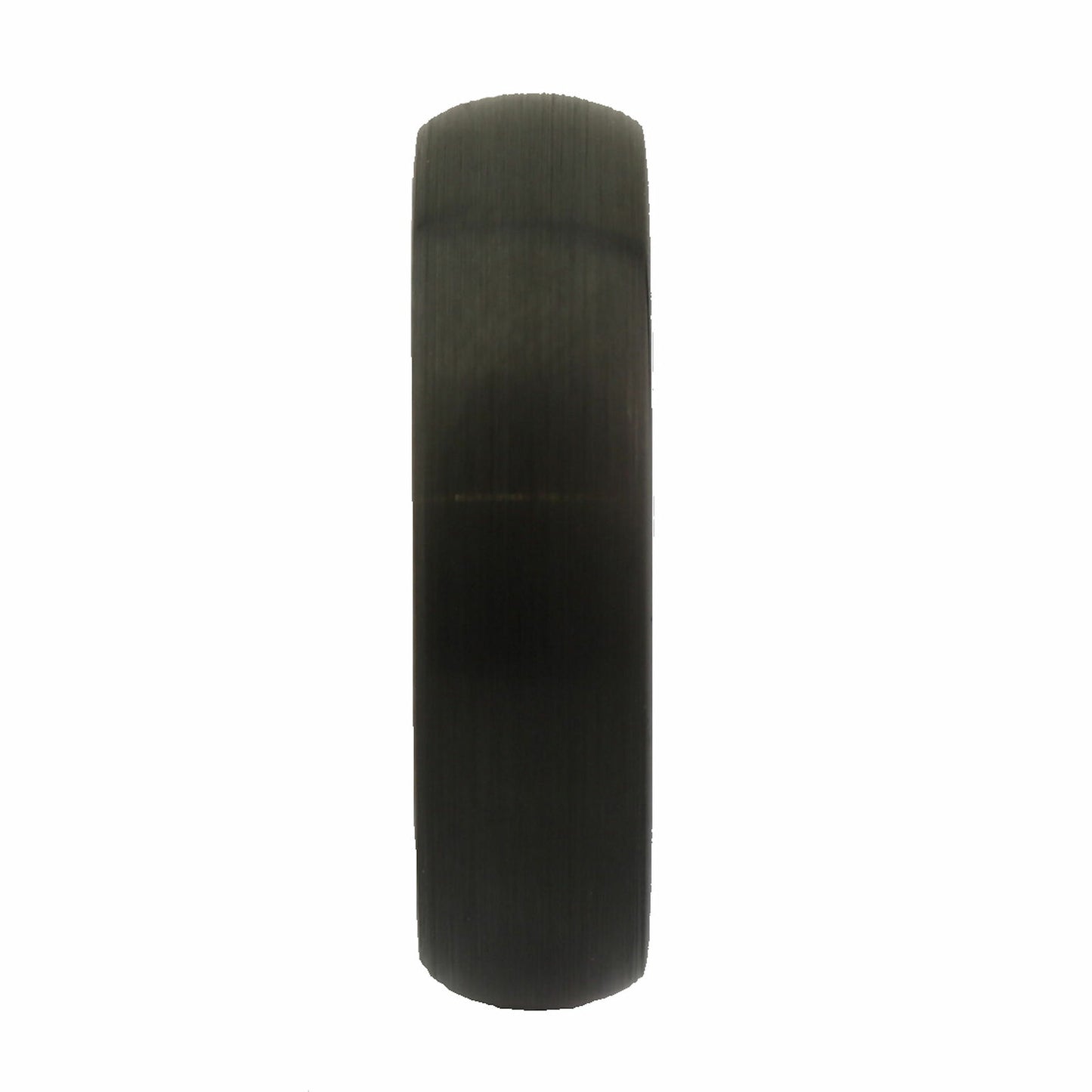 Black Plated Tungsten Carbide Half Dome Design 6mm or 8mm Wedding Band Ring