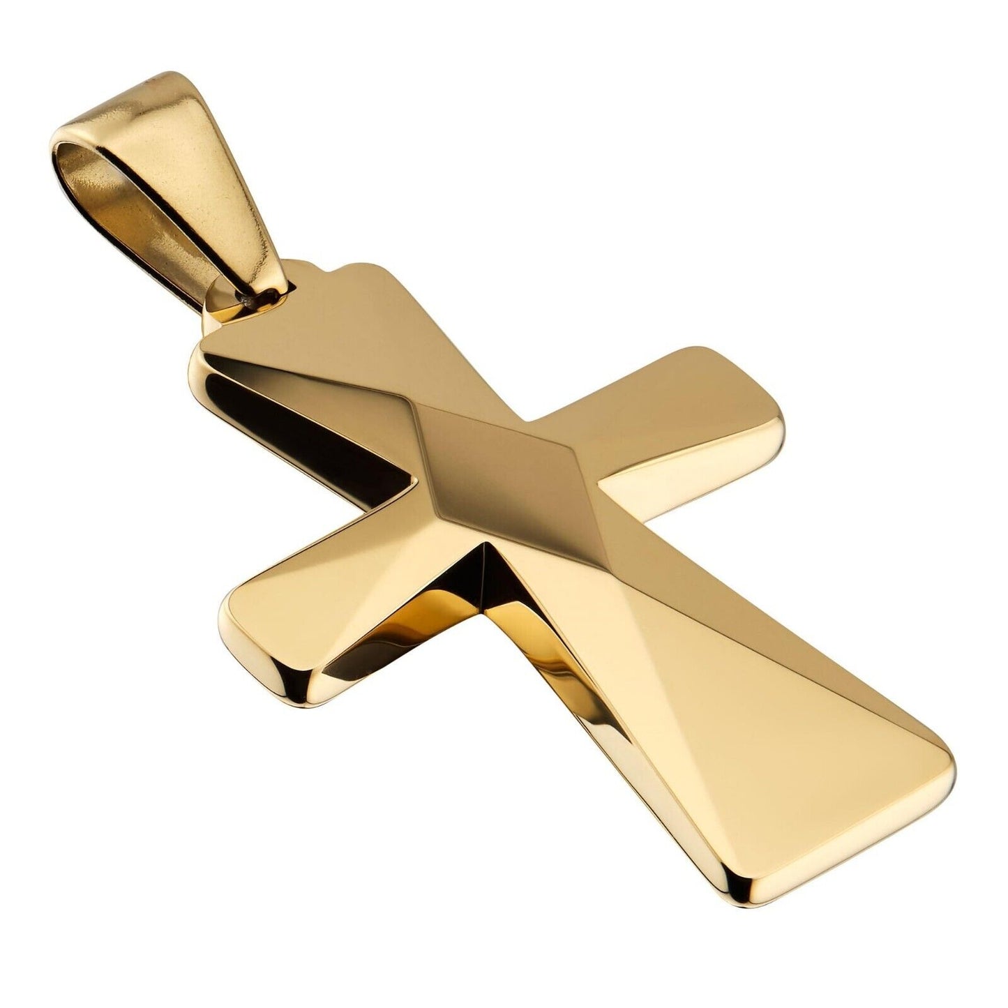 Tungsten Carbide Cross Pendants 16"-28" Stainless Steel Cuban Chain