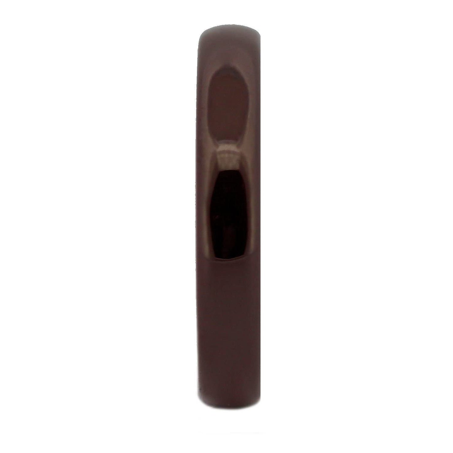 Classic Brown Ceramic Wedding Band High Polish Comfort Fit Ring Size