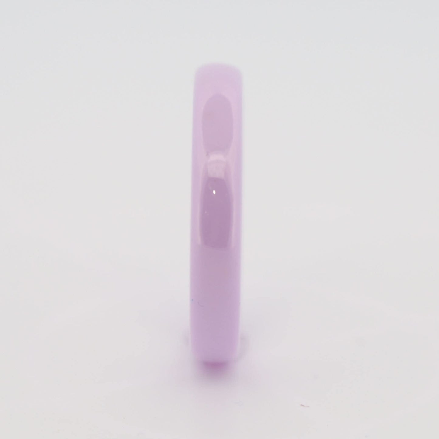 Classic Purple  Ceramic Wedding Band High Polish Comfort Fit Ring 4mm