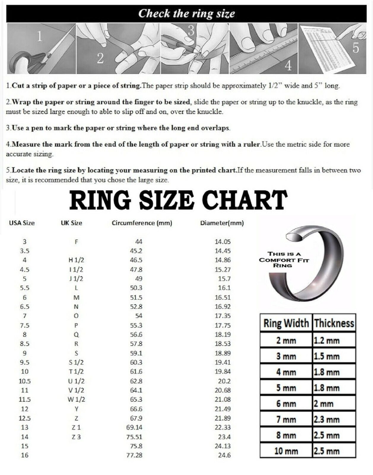 8mm Tungsten Carbide Wedding Ring 3 CZ Brushed Center Polished Edges