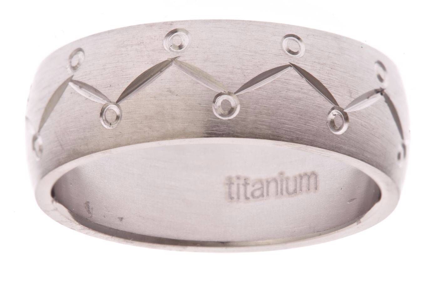 8mm Wide Titanium Wedding Band Cool Jewelry Ring
