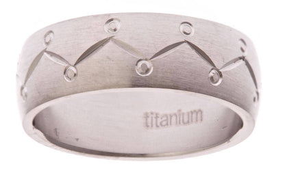 8mm Wide Titanium Wedding Band Cool Jewelry Ring