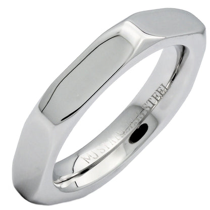 Stainless Steel Black Plated or Polished Finish Nut Style Ring 4mm 6mm or 8mm