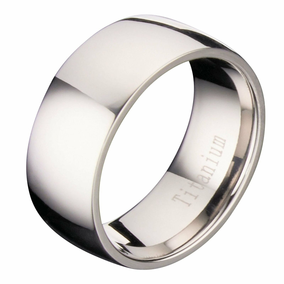 Titanium 3mm-9mm Wedding Band Polished Comfort Fit Ring - alternate view 18