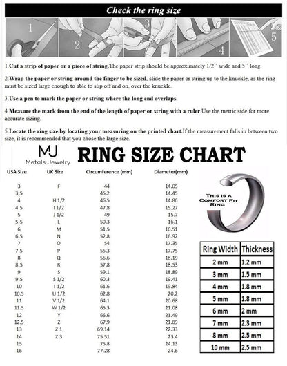White Tungsten Carbide 6mm or 8mm Ring Sand Blasted Center Polished Edges