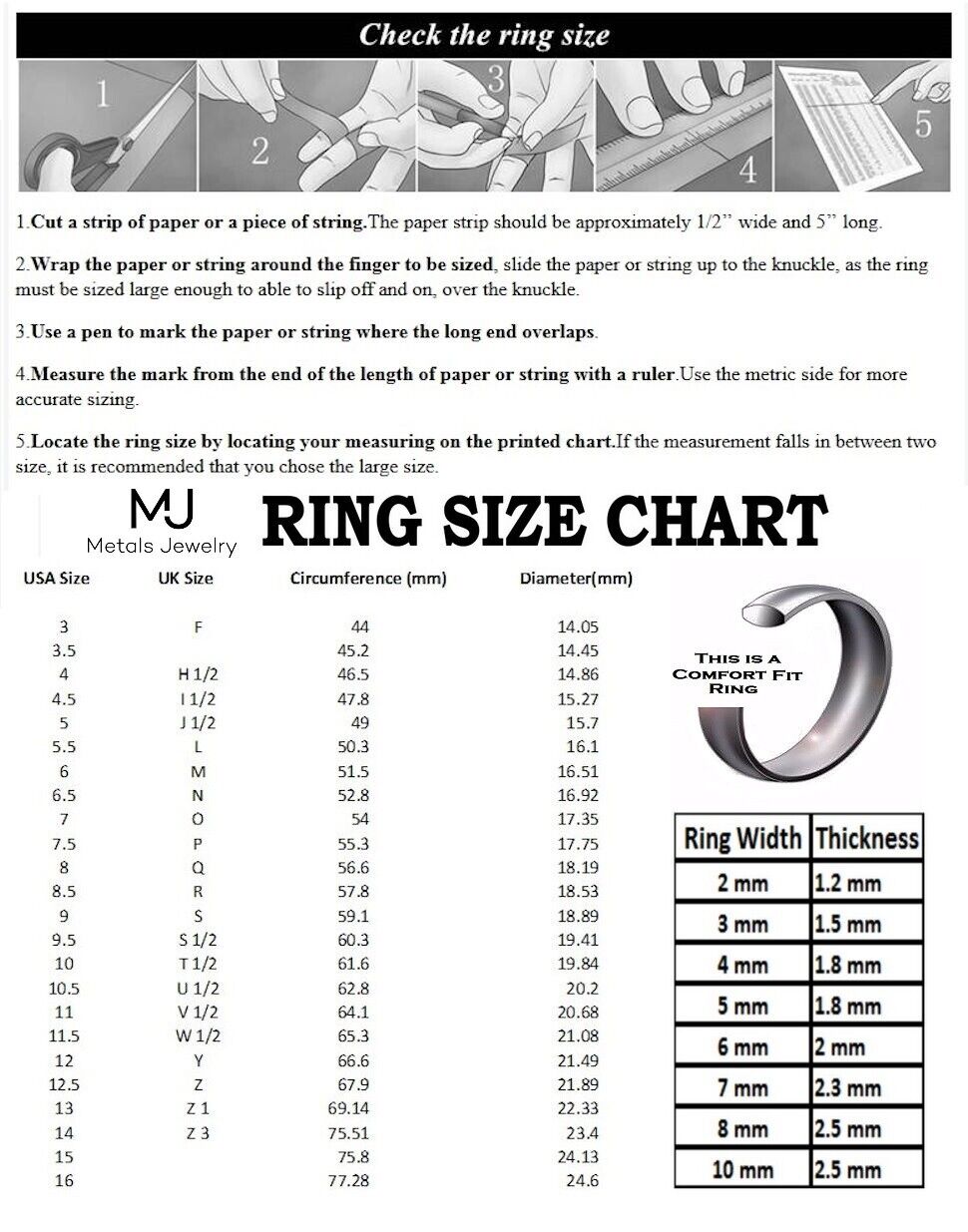 Titanium Wedding Ring 18k Gold Plated Edges Comfort Fit Band 4mm