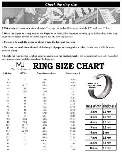 Titanium Wedding Ring 18k Gold Plated Edges Comfort Fit Band 4mm