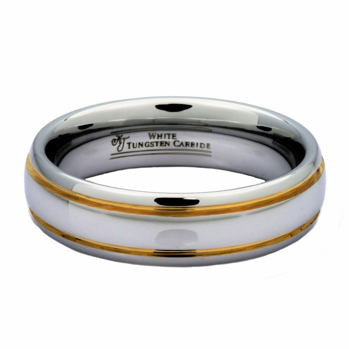 Tungsten Carbide Wedding Ring 6mm 2 grooves many styles Black too