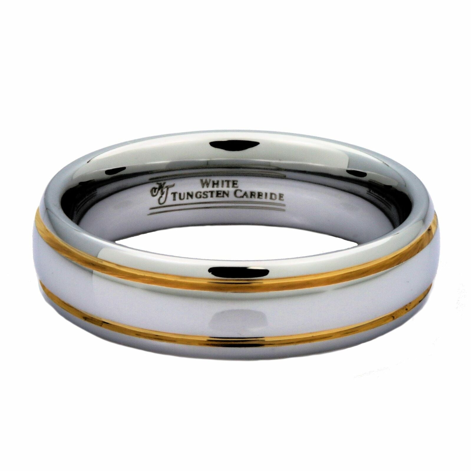 Tungsten Carbide Wedding Ring 6mm 2 grooves many styles Black too