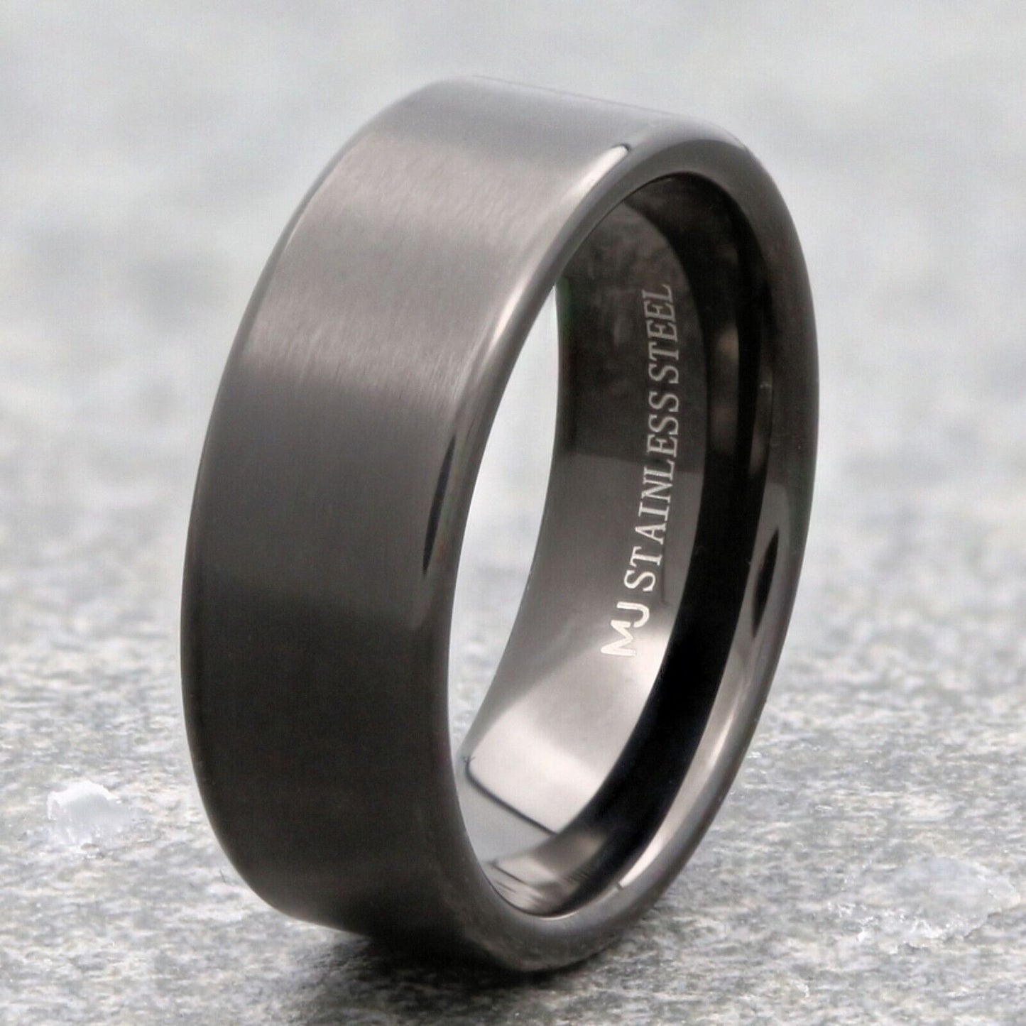 Stainless Steel Black Plated Brushed Finish Pipe Style Choice of 4mm 6mm or 8mm