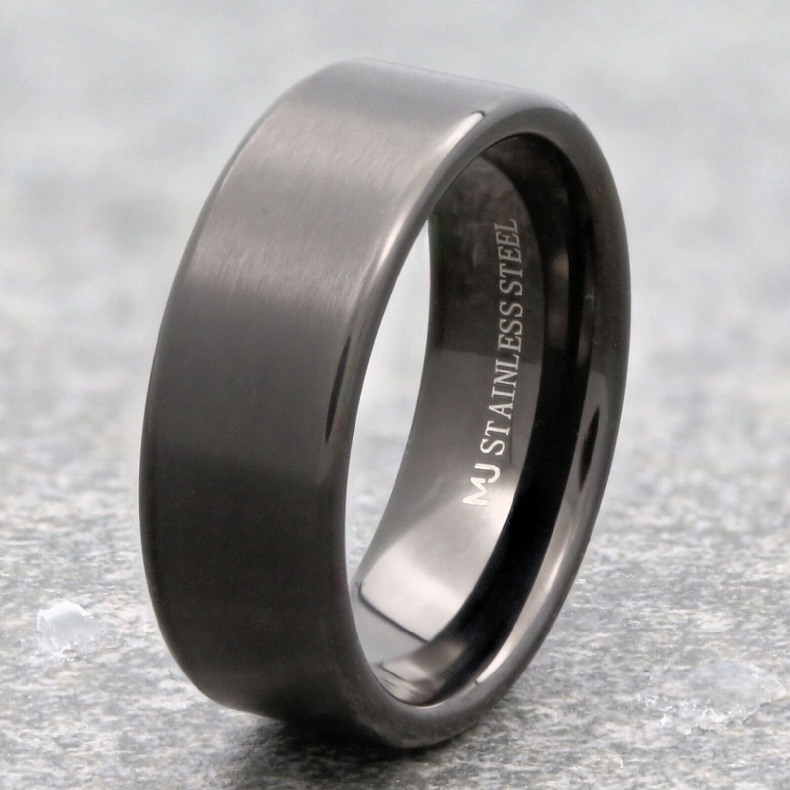 Stainless Steel Black Plated Brushed Finish Pipe Style Choice of 4mm 6mm or 8mm