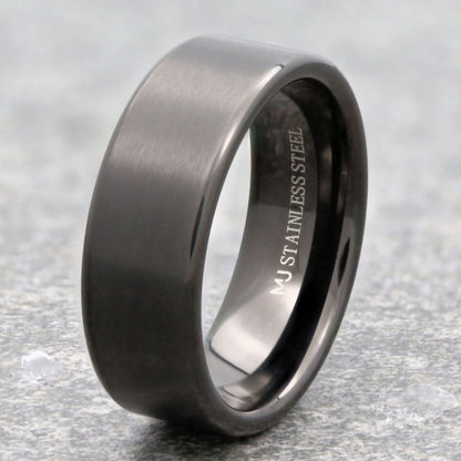 Stainless Steel Black Plated Brushed Finish Pipe Style Choice of 4mm 6mm or 8mm