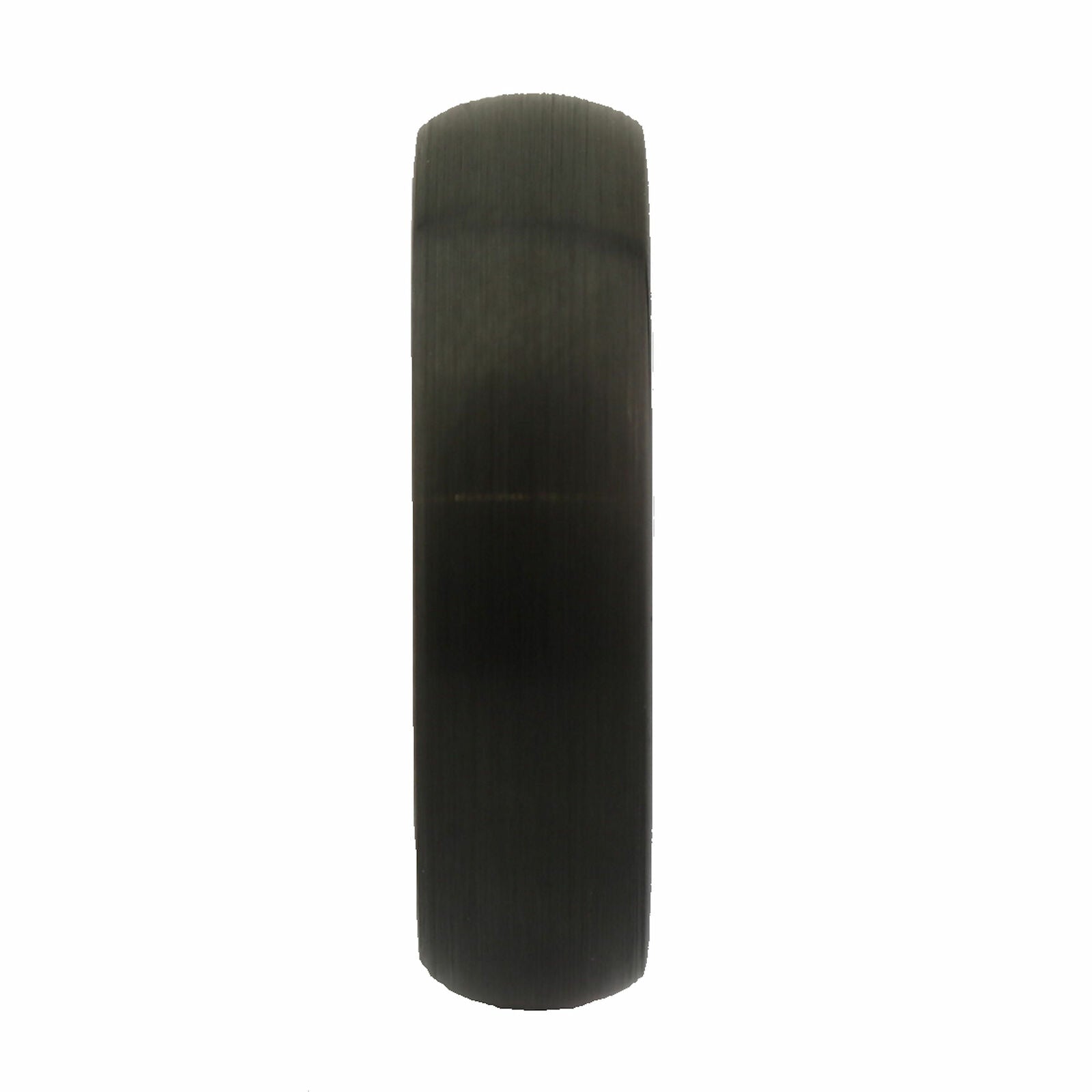 Black Plated Tungsten Carbide Half Dome Design 6mm or 8mm Wedding Band Ring