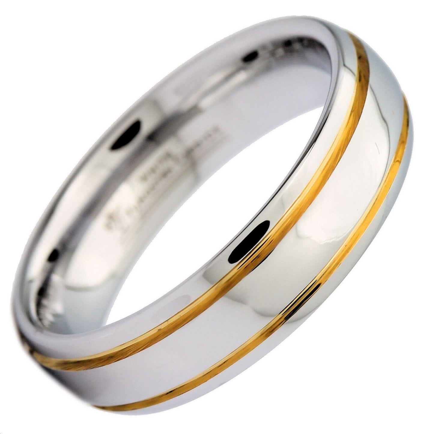 Tungsten Carbide Wedding Ring 6mm 2 grooves many styles Black too