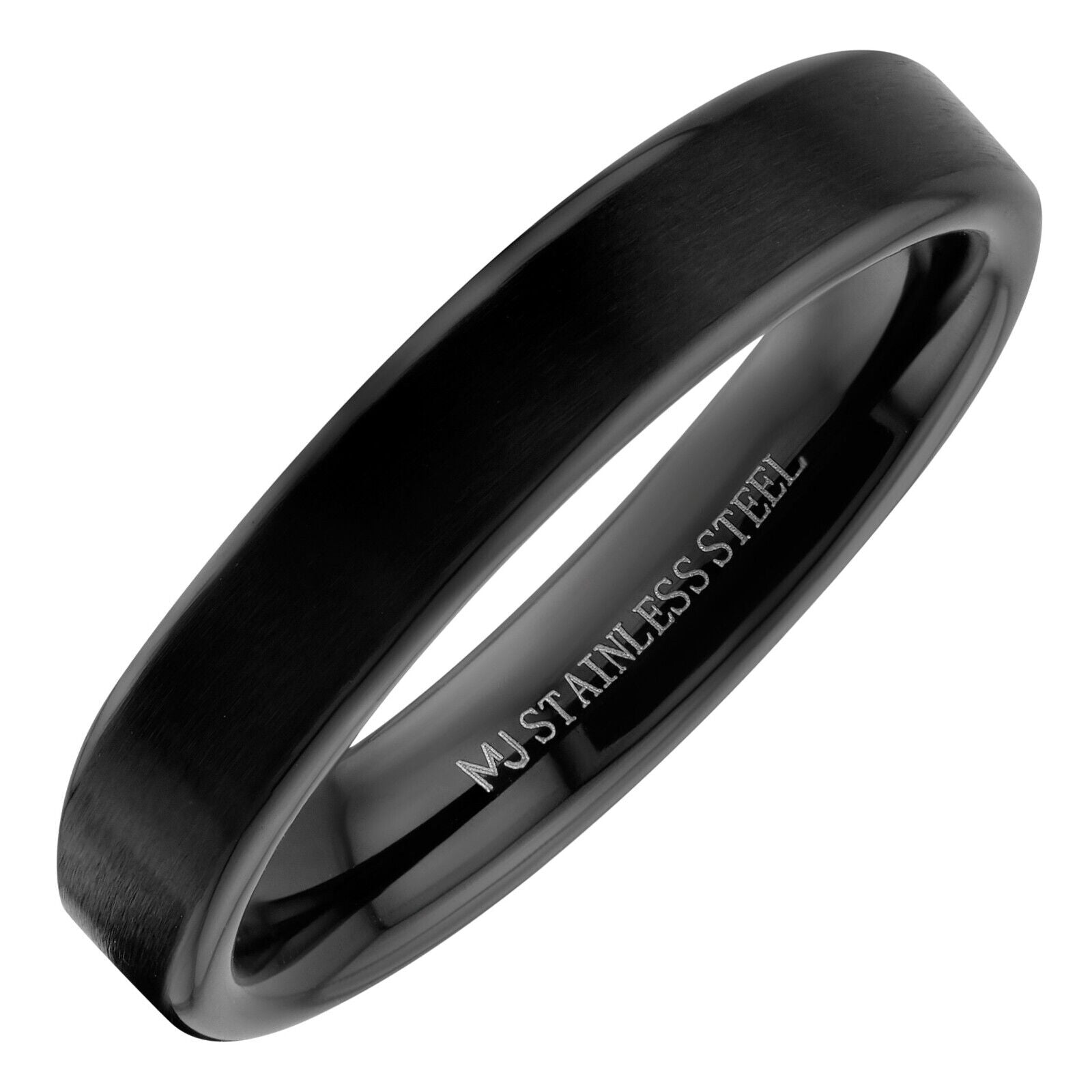 Stainless Steel Black Plated Brushed Finish Pipe Style Choice of 4mm 6mm or 8mm