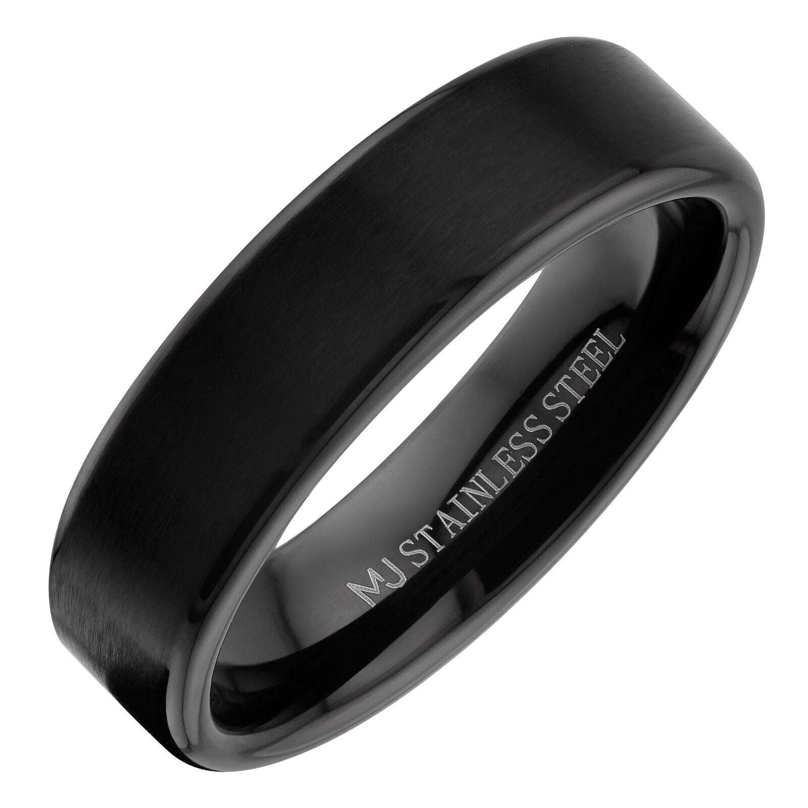 Stainless Steel Black Plated Brushed Finish Pipe Style Choice of 4mm 6mm or 8mm