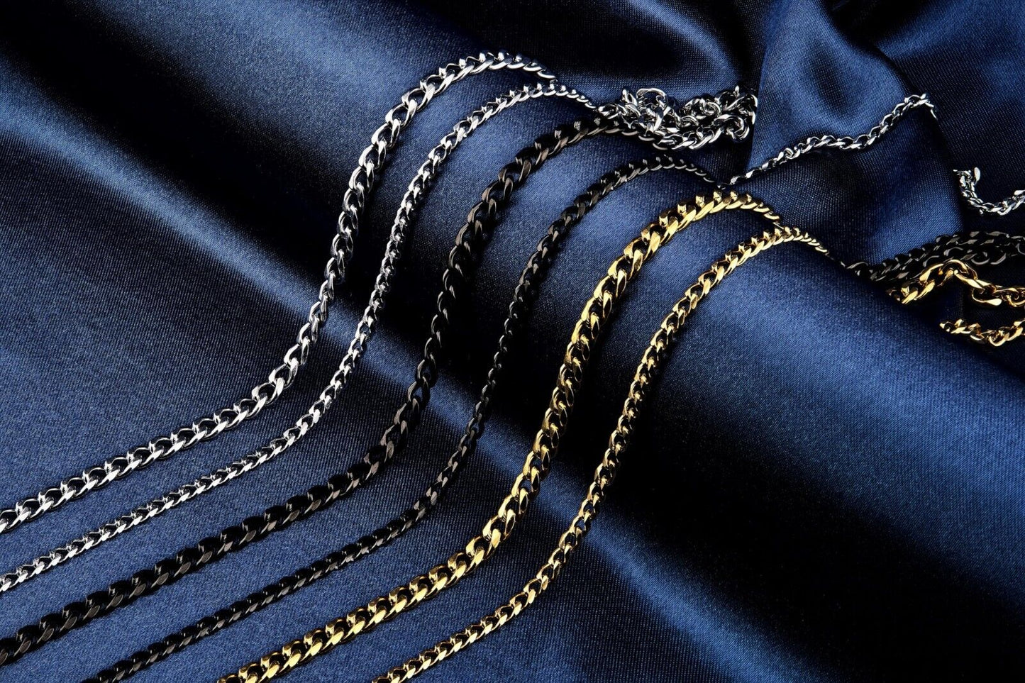 Tungsten Carbide Cross Pendants 16"-28" Stainless Steel Cuban Chain