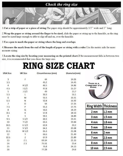 316L Stainless Steel Polished, Gold Plated or Rose Gold Plated Wedding Ring