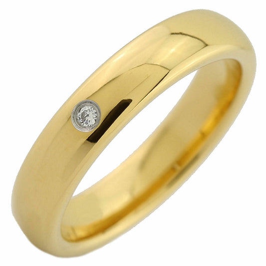 4, 6 or 8mm Gold Plated Tungsten Carbide Band Classic Half Dome Single CZ Ring