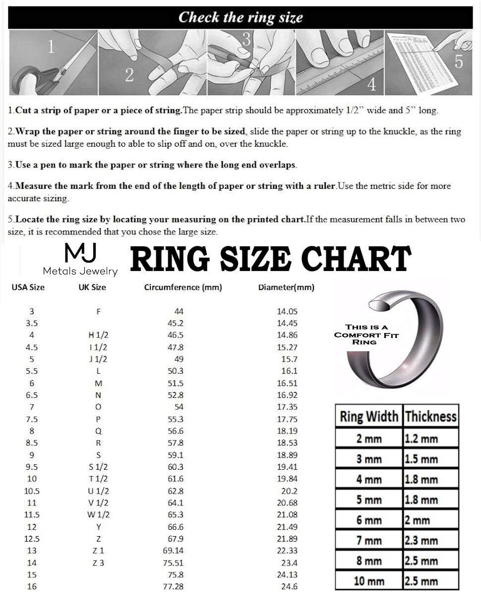6mm or 8mm Mirror Polished or 8mm Black Plated Tungsten Carbide Wedding Ring Bla