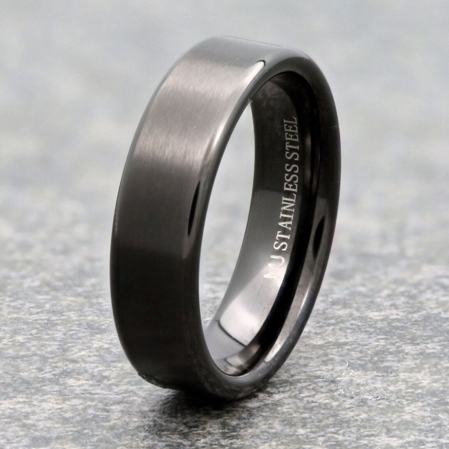Stainless Steel Black Plated Brushed Finish Pipe Style Choice of 4mm 6mm or 8mm