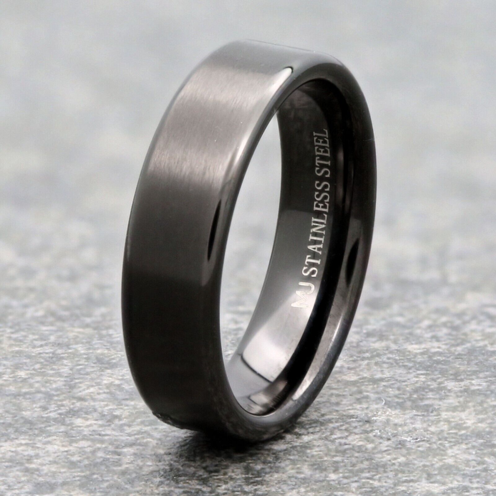 Stainless Steel Black Plated Brushed Finish Pipe Style Choice of 4mm 6mm or 8mm