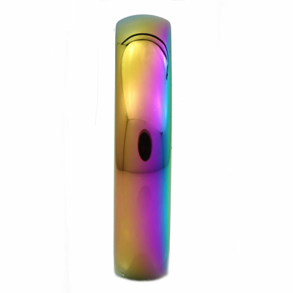 5mm Multi Colored Gold Plated Rainbow Band Tungsten Carbide Ring