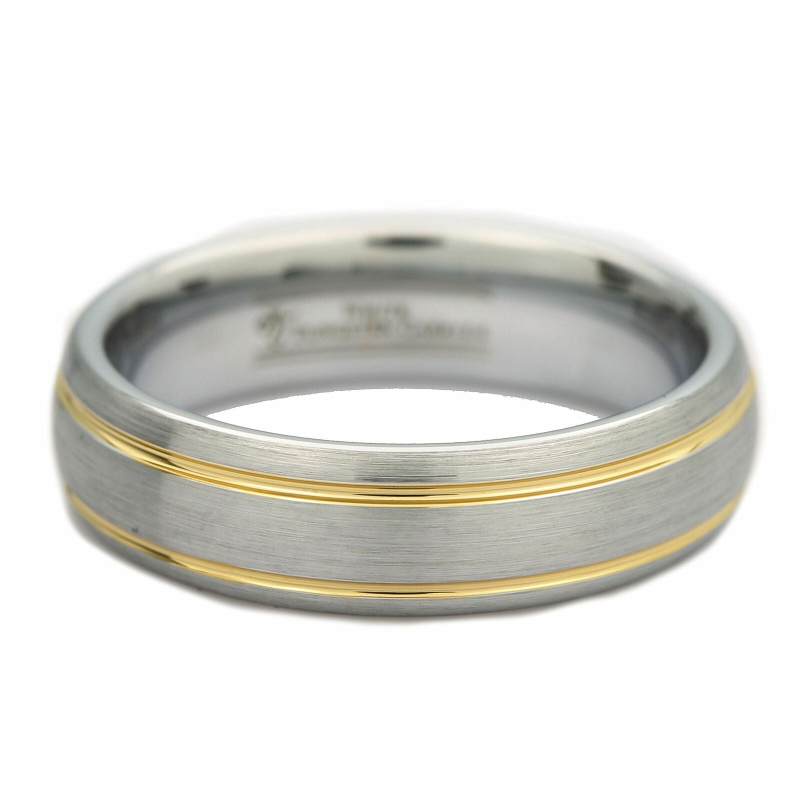 Tungsten Carbide Wedding Ring 6mm 2 grooves many styles Black too