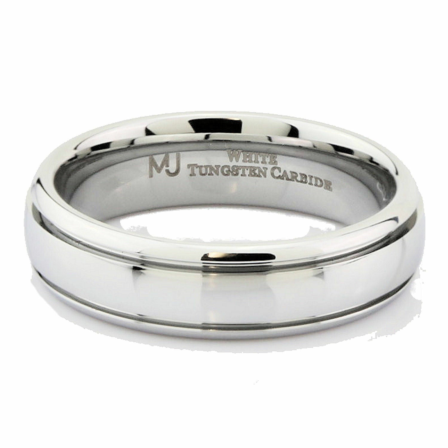 Tungsten Carbide Wedding Ring 6mm 2 grooves many styles Black too